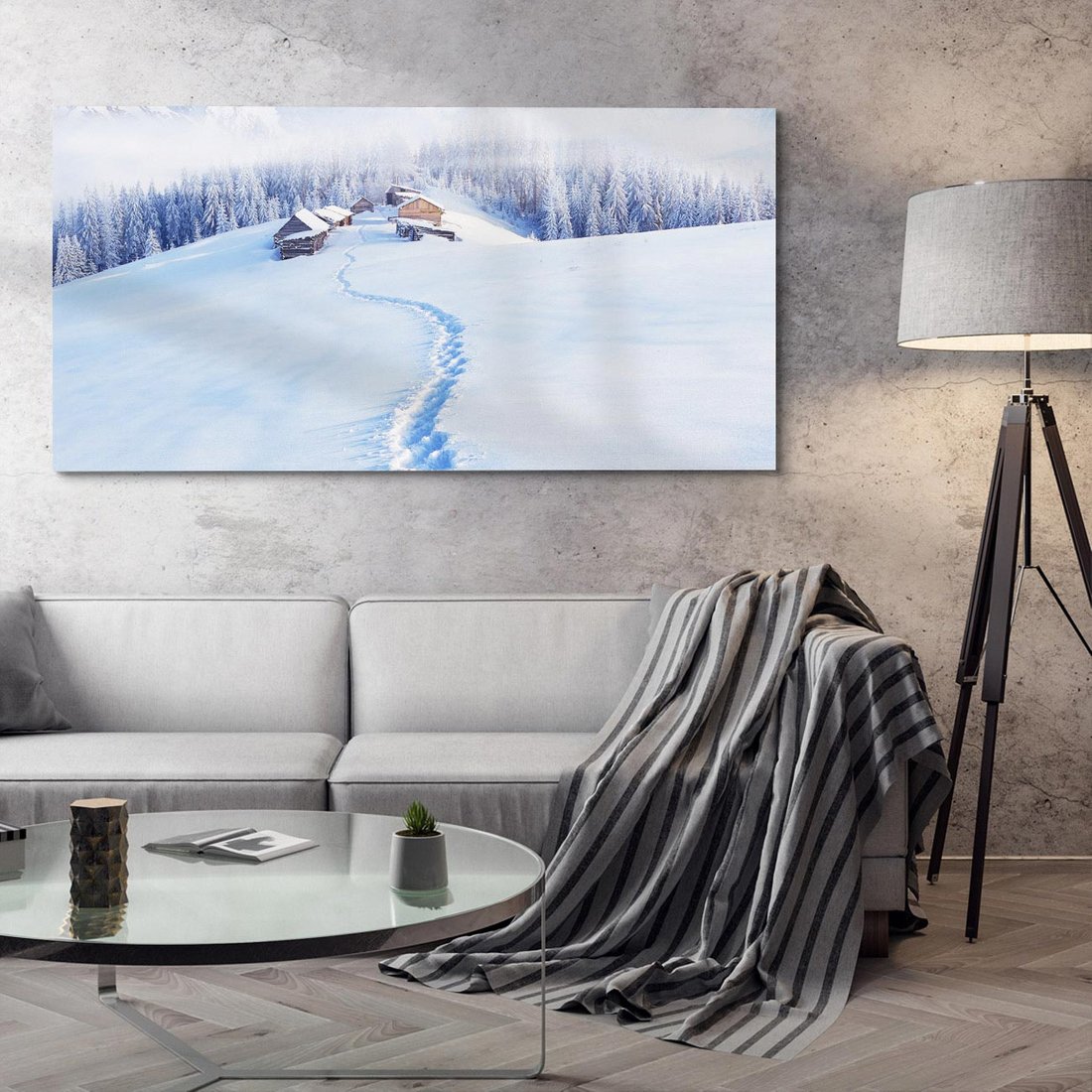 Obraz na płótnie 140x70 - Magia zimowych gór - zima, góry