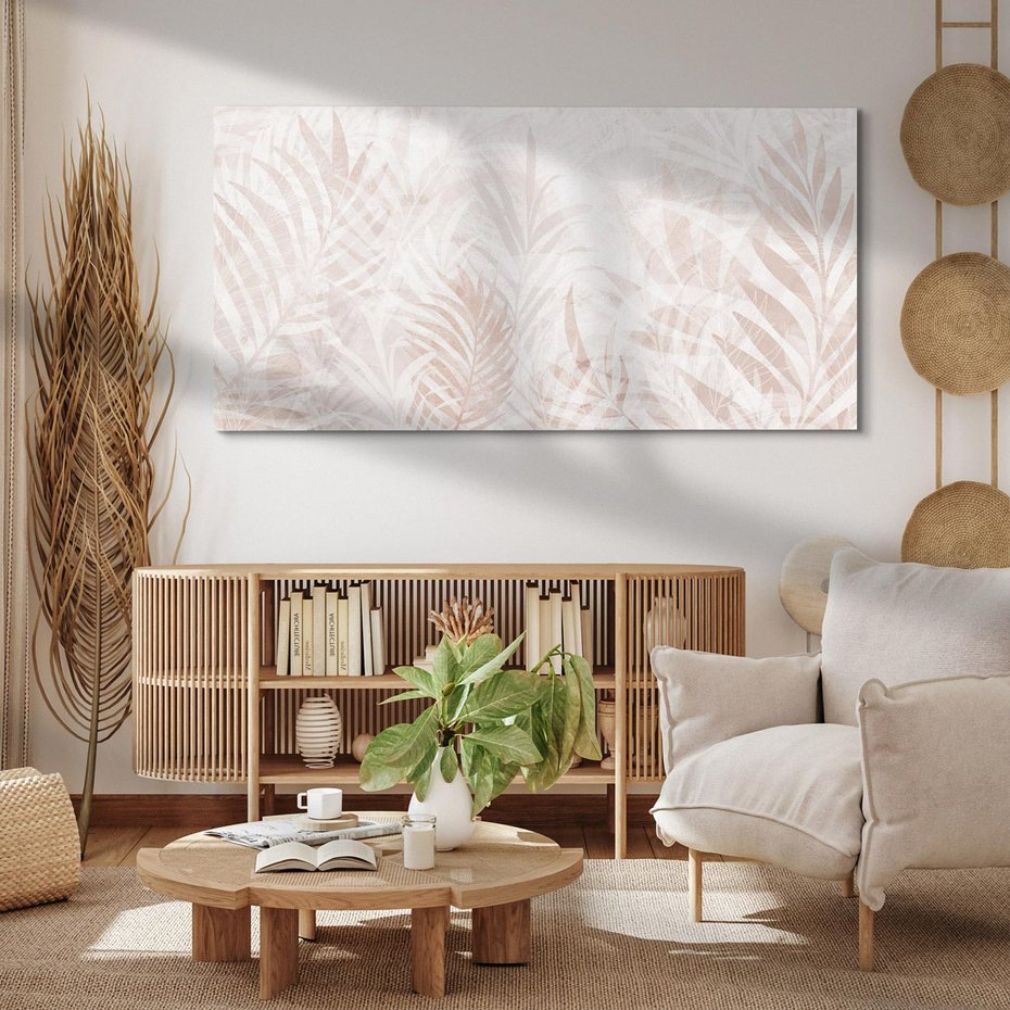 Obraz na płótnie 100x50 - Pejzaż zaklętych uczuć - monochromatyczne, w odcieniach beżu