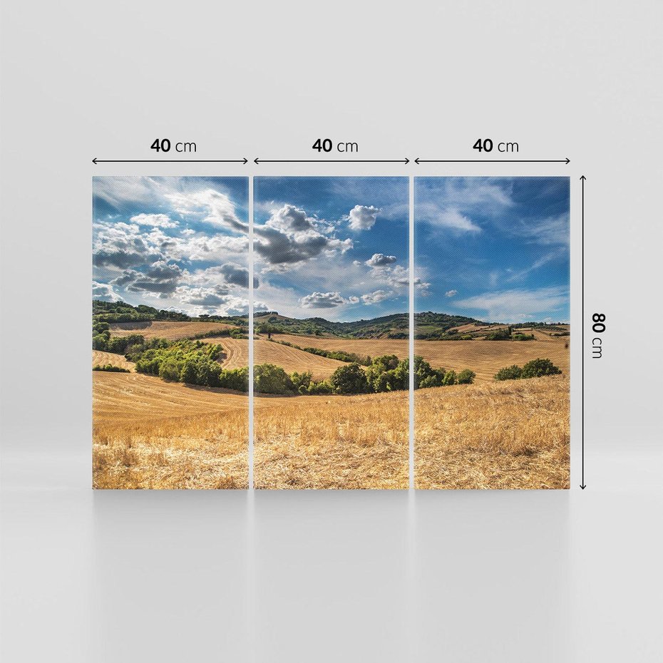 Obraz na płótnie 120x80 - Łąka góry i panoramiczny widok - łąka, góry