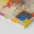 Obraz na płótnie 30x30 - Abstrakcja olejna - kształty i kolory - abstrakcja, olejna