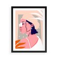 Plakat w ramie 50x70 - Kobieca Esencja - nowoczesny plakat, styl retro - rama czarna