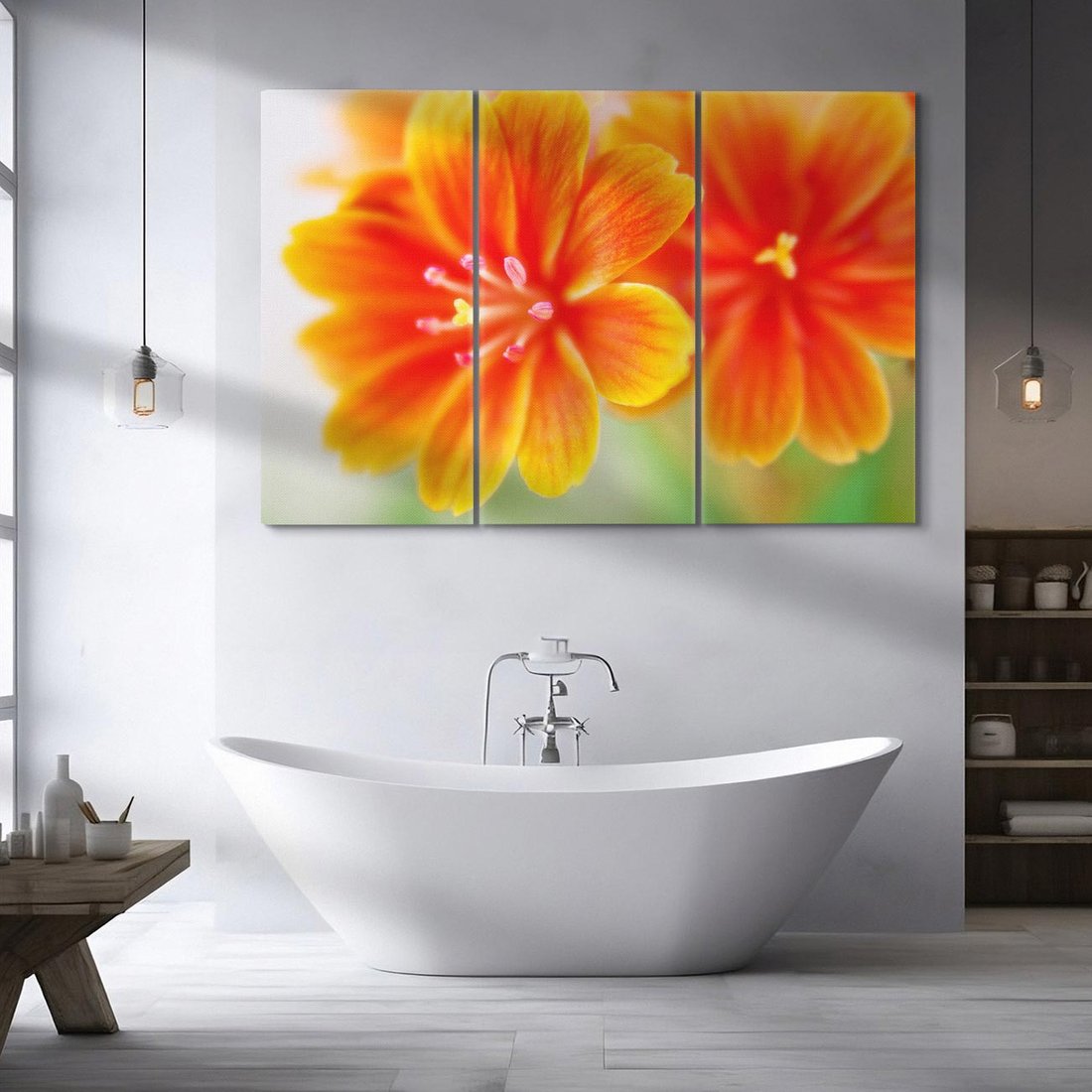 Obraz na płótnie 120x80 - Urok kwiatów - kwiat, kwiaty