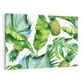 Obraz na płótnie 100x70 - Oaza Natury - liście, tropikalne