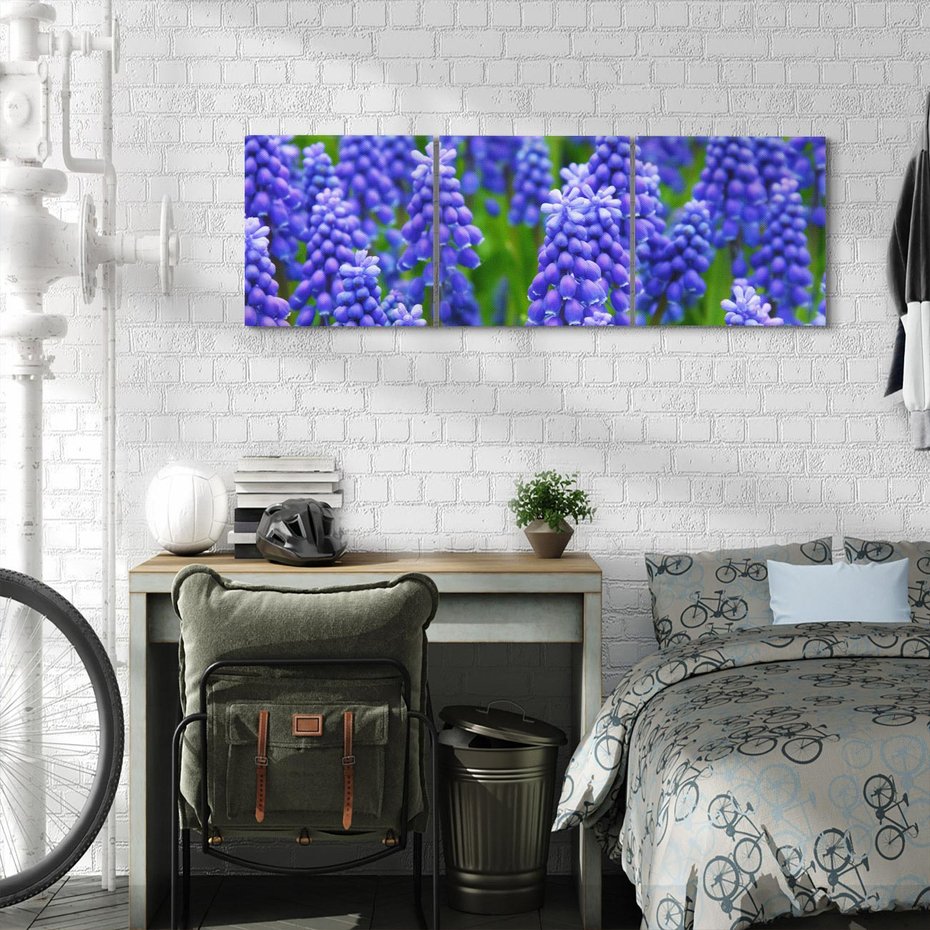 Obraz na płótnie 90x30 - Urok Lawendy - lawenda, kwiat