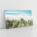 Obraz na płótnie 120x60 - Harmonia Natury - widok z wydm, wydmy porośnięte trawami