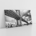 Obraz na płótnie 120x60 - Most nad nowojorską panoramą - most, Nowy York
