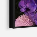 Obraz w ramie 50x70 - Fioletowa hortensja - kwiaty, hortensja - rama czarna