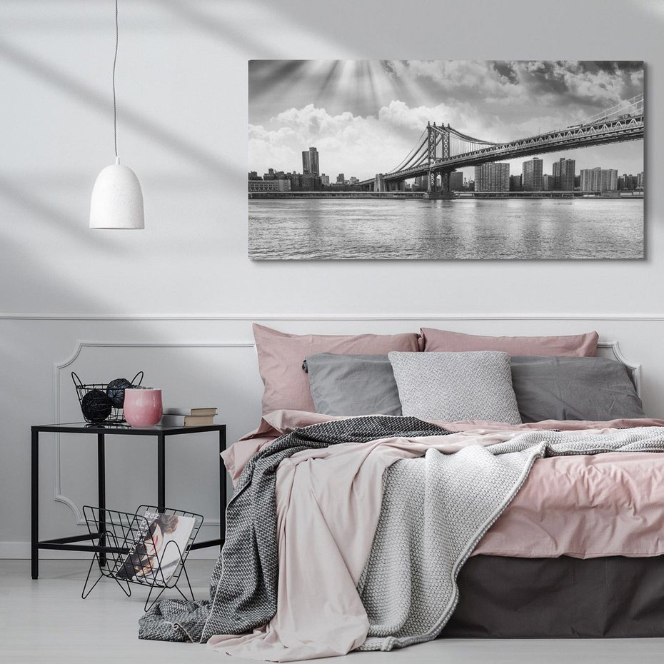 Obraz na płótnie 140x70 - Most w Mieście - most, miasto