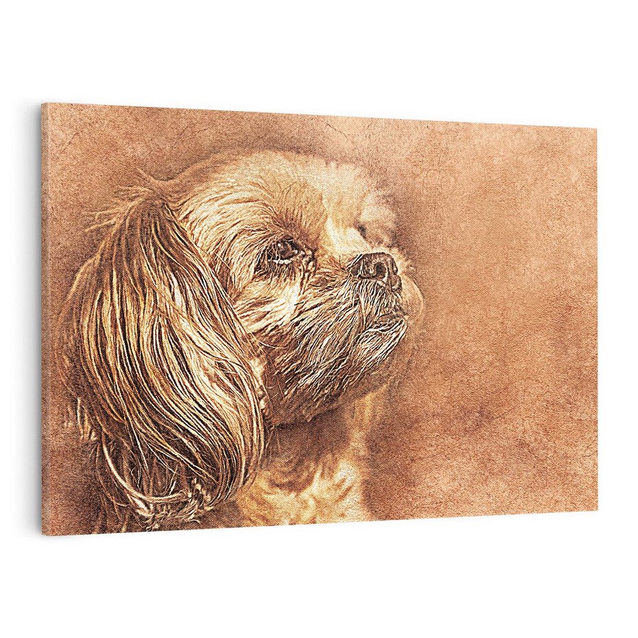 Obraz na płótnie 120x80 - Sztuka abstrakcyjna: Pies - pies, sztuka