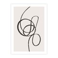 Plakat bez ramy 30x40 - Migotliwa Kreatywność - abstrakcyjne szkicowane linie, minimalizm
