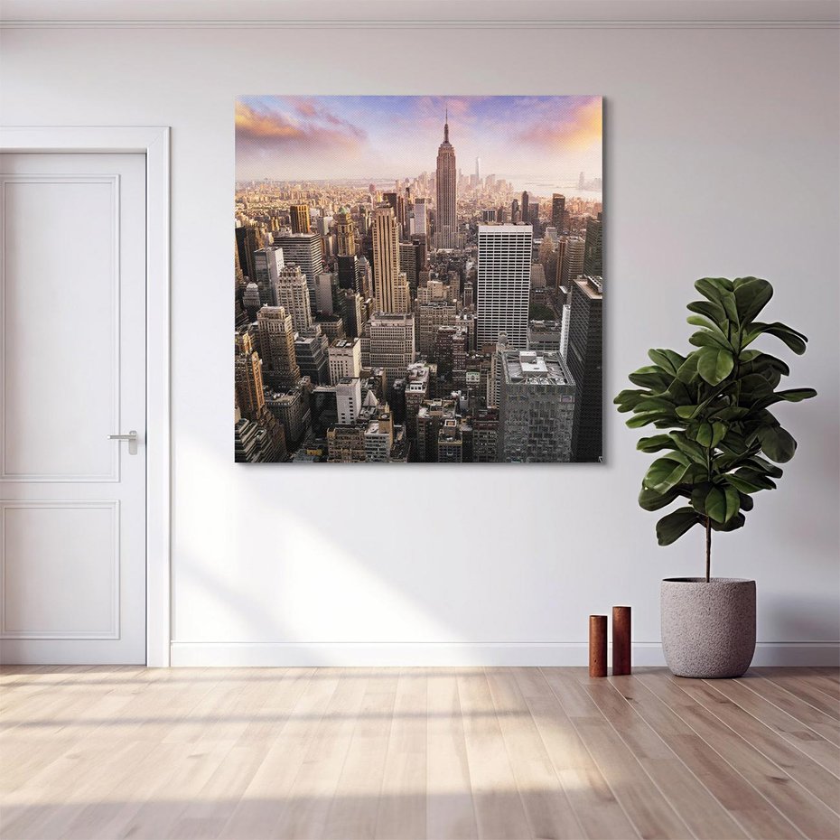 Obraz na płótnie 40x40 - Pulsujące serce USA - NY, Nowy Jork