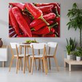 Obraz na płótnie 120x80 - Czerwone Papryczki - czerwone, papryczki