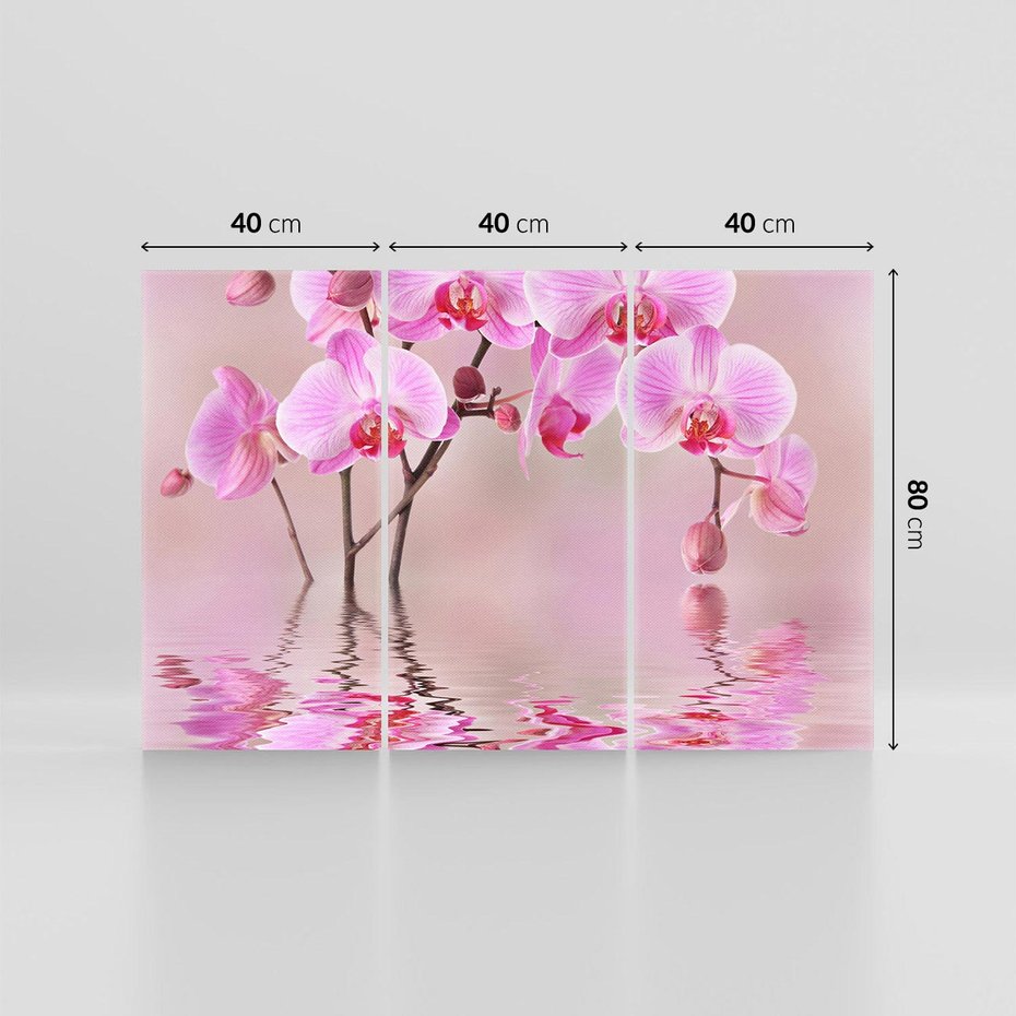 Obraz na płótnie 120x80 - Relaksacyjne spa w otoczeniu storczyka - spa, storczyk