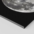 Obraz na płótnie 120x80 - Księżycowa Aura - zdjęcie, ogromny księżyc na czarnym tle