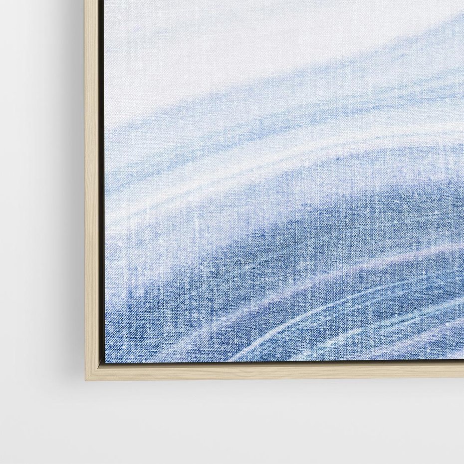 Obraz w ramie 80x80 - Abstrakcyjna akwarela - abstrakcja, akwarela - rama drewno