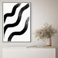 Obraz w ramie 50x70 - Wibracje Plam - abstrakcja, minimalizm - rama czarna