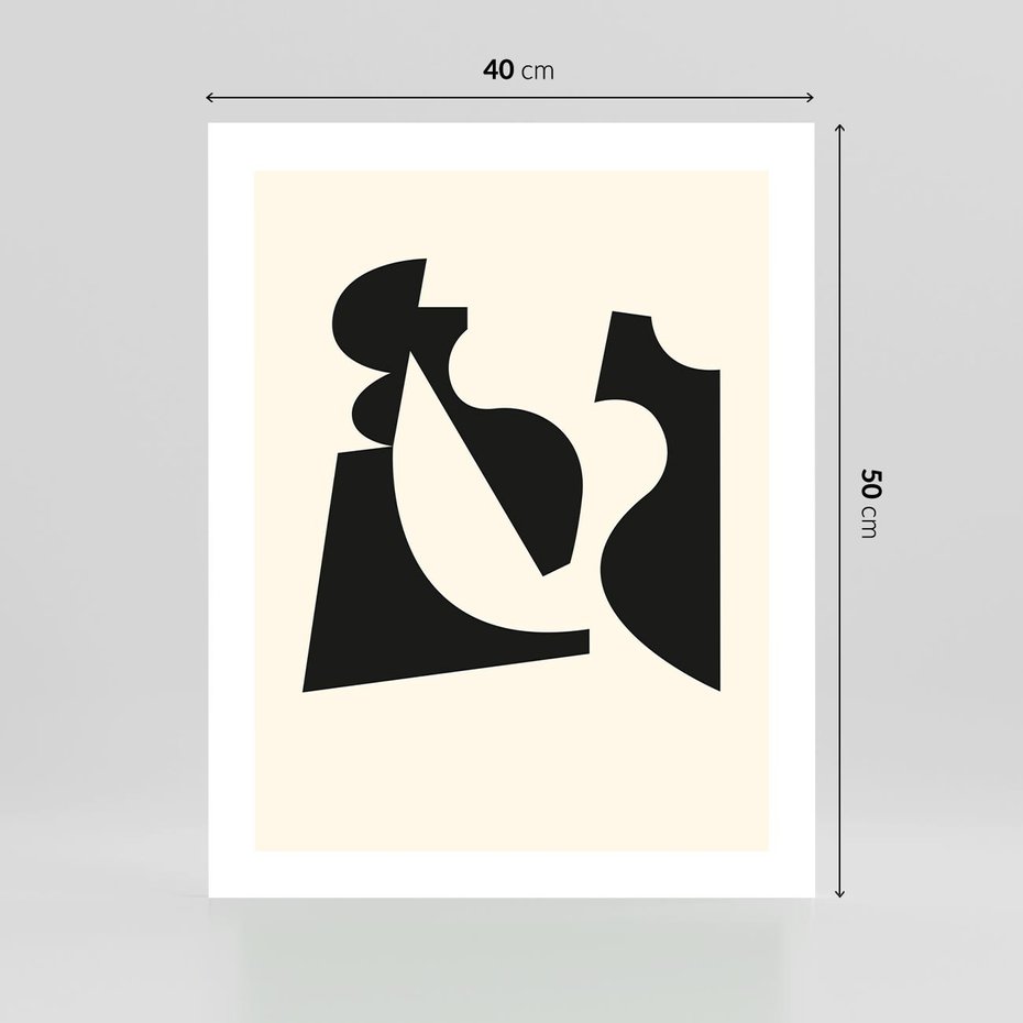 Plakat bez ramy 40x50 - Tajemnicze Spektrum - abstrakcyjne kształty, geometria