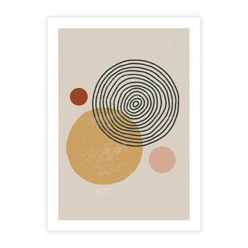 Plakat bez ramy 30x40 - Boho Światło - abstrakcyjna sztuka, boho kształty