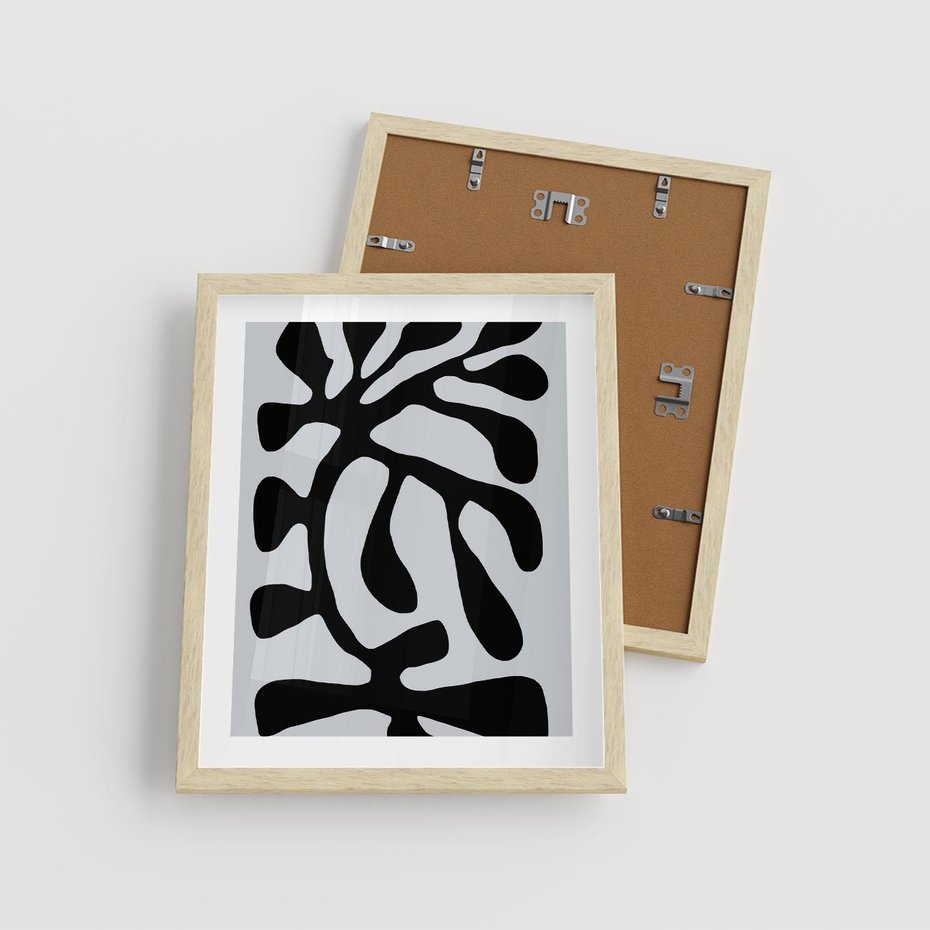 Plakat w ramie 40x50 - Przenikające Refleksje - matisse, sztuka nowoczesna - rama drewno