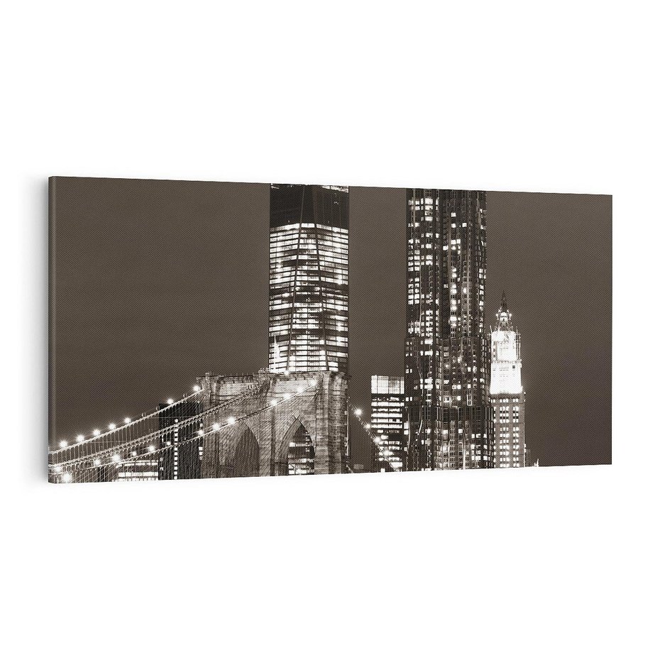 Obraz na płótnie 100x50 - Magia miasta nocą - miasto, noc