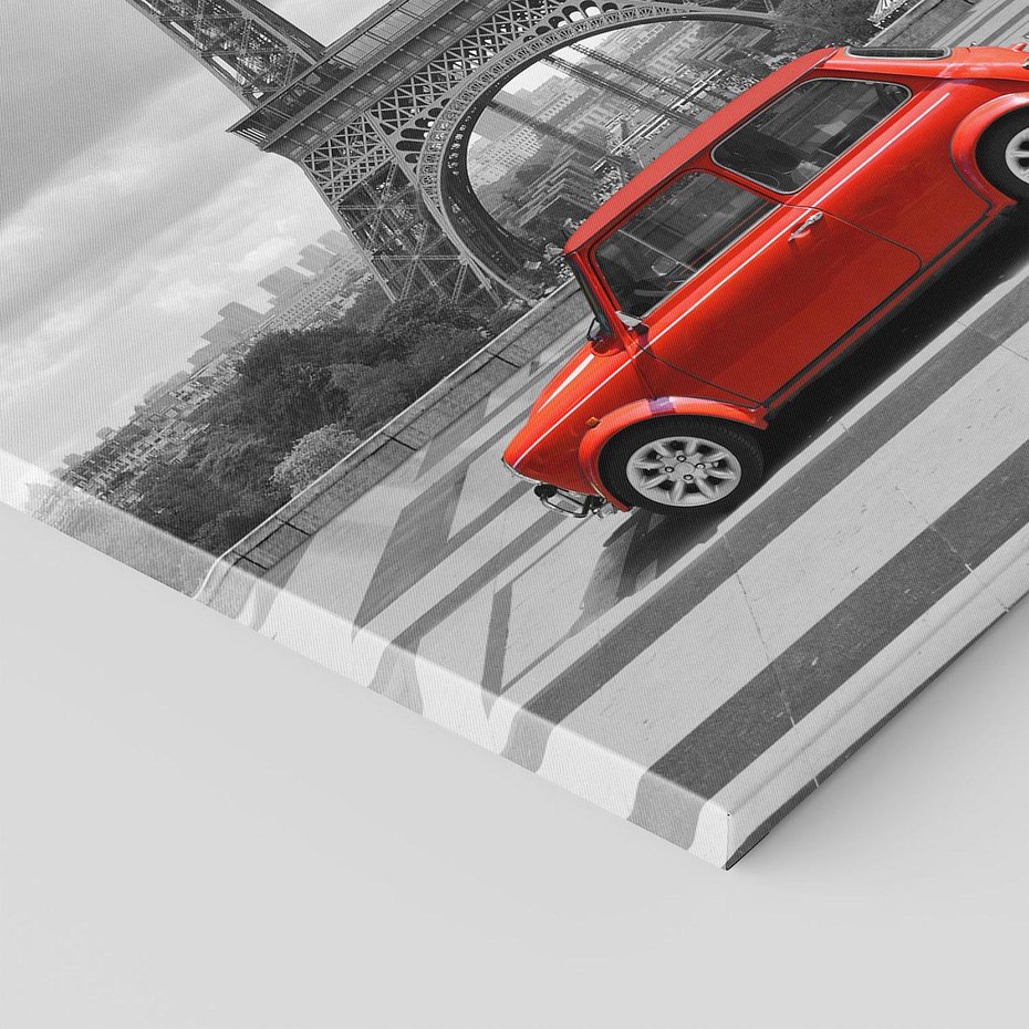 Obraz na płótnie 50x70 - Paryż z wieżą Eiffla w tle - Paryż, Eiffla