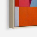 Obraz w ramie 50x70 - Migotliwe Nastroje Kształtów - różne geometryczne formy, olejny obraz - rama drewno