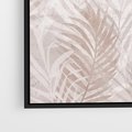 Obraz w ramie 50x50 - Pejzaż zaklętych uczuć - monochromatyczne, w odcieniach beżu - rama czarna