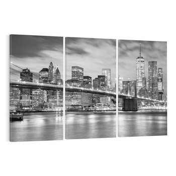 Obraz na płótnie 120x80 - połączenie ikonicznego miasta - most, Nowy Jork