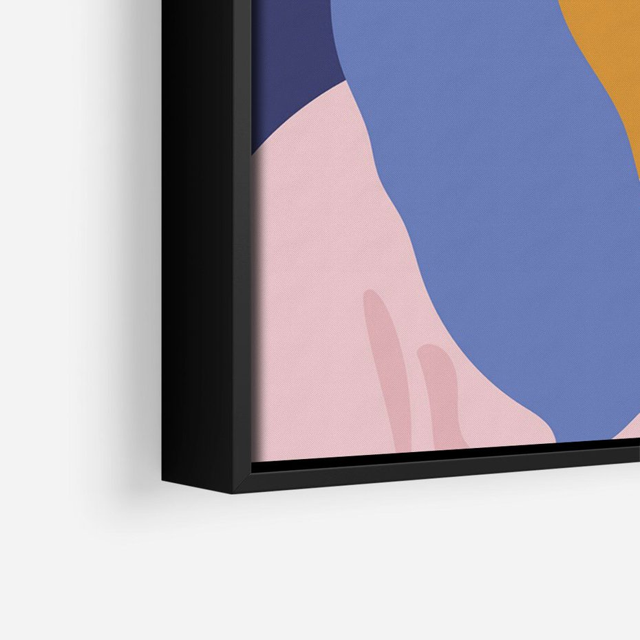 Obraz w ramie 70x100 - Odbicie Kobiety - nowoczesny plakat, styl retro - rama czarna