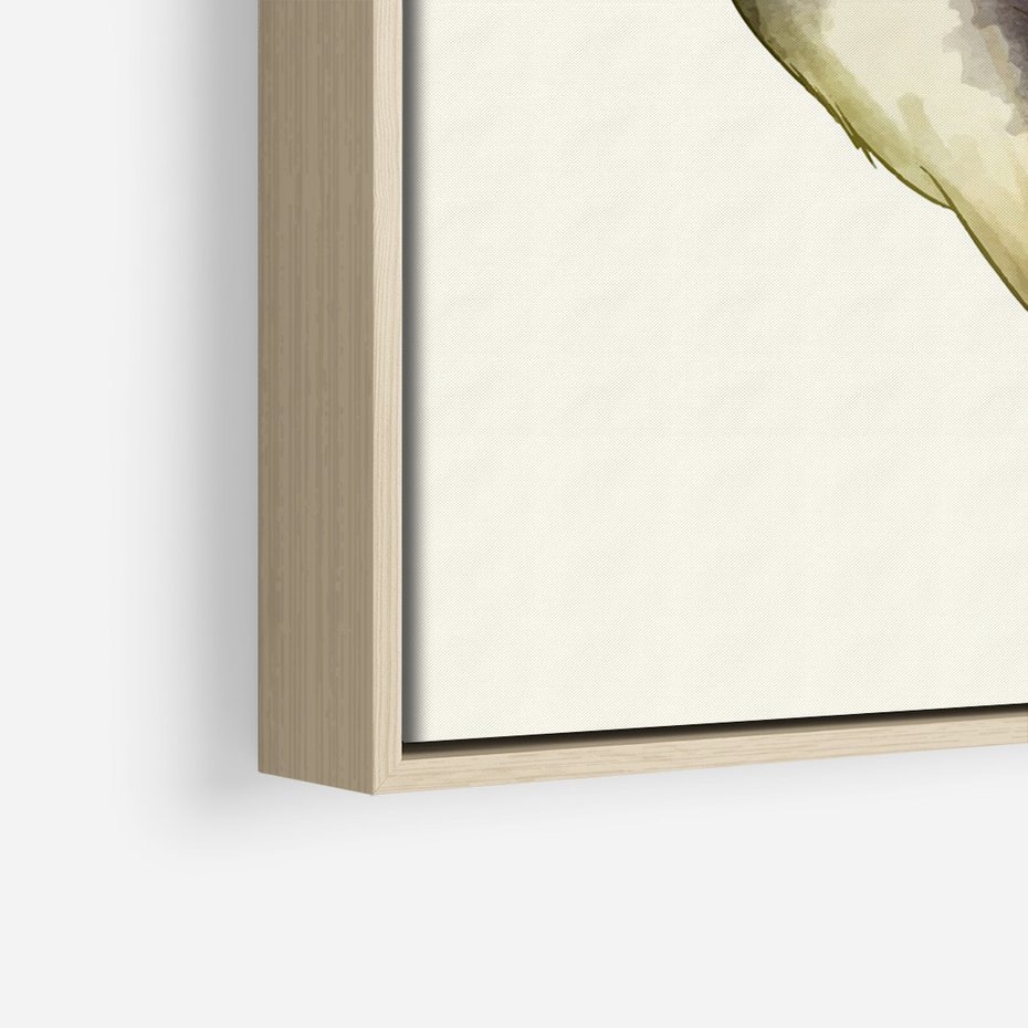 Obraz w ramie 70x100 - Kwiatowa Ekspresja - japońska sztuka, ptak - rama drewno