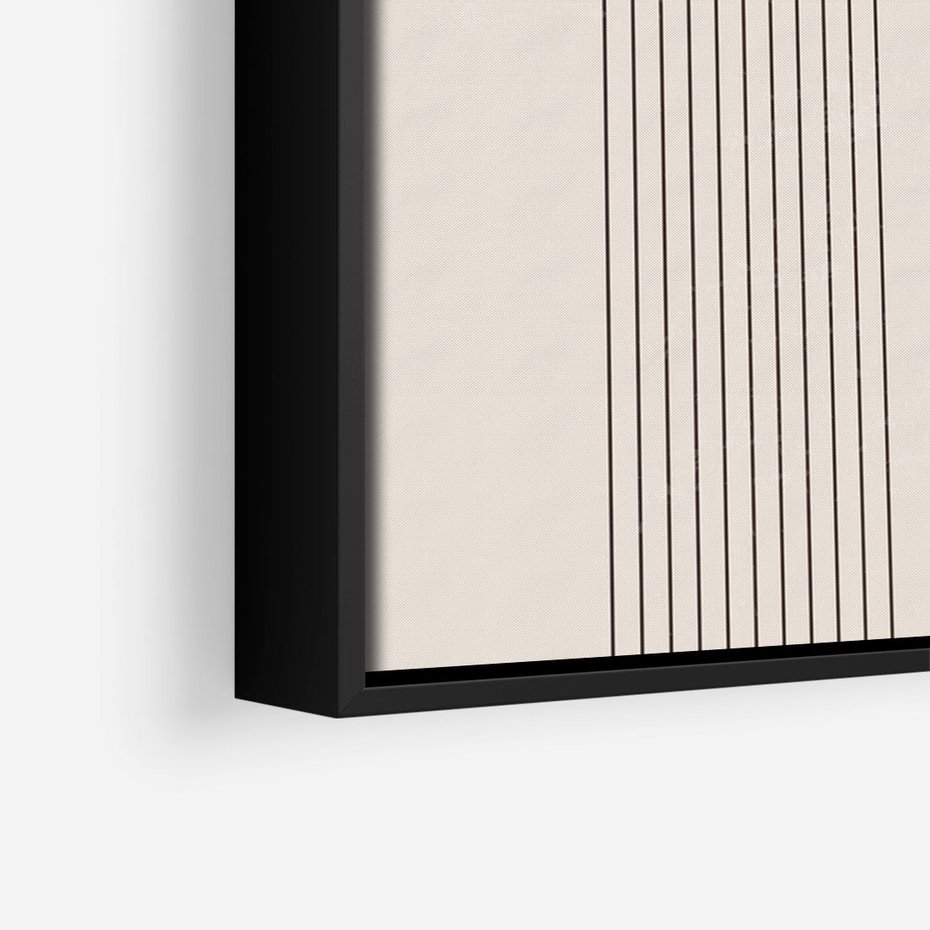 Obraz w ramie 70x100 - Konturem Zdefiniowane - boho plakat, minimalizm - rama czarna