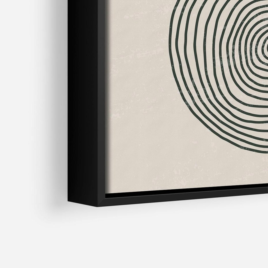Obraz w ramie 50x50 - Odbicia Wyobraźni - nowoczesna sztuka, minimalizm - rama czarna