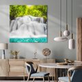Obraz na płótnie 40x40 - Magiczne wodospady Tajlandii - Tajlandia, wodospad