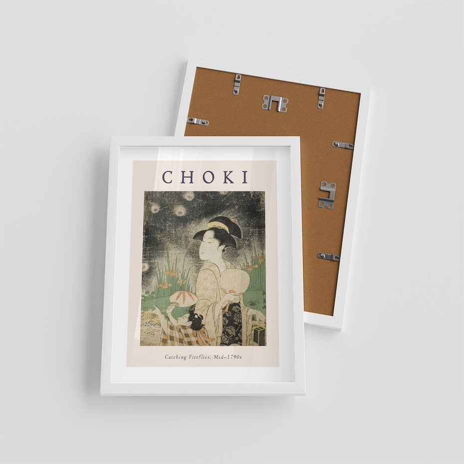 Plakat w ramie 30x40 - Sztuki Choki w Twoim Domu - reprodukcja, rycina - rama biała