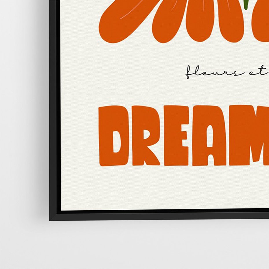 Obraz w ramie 50x70 - Księga Abstrakcji - sztuka nowoczesna, kolorowe kwiaty - rama czarna