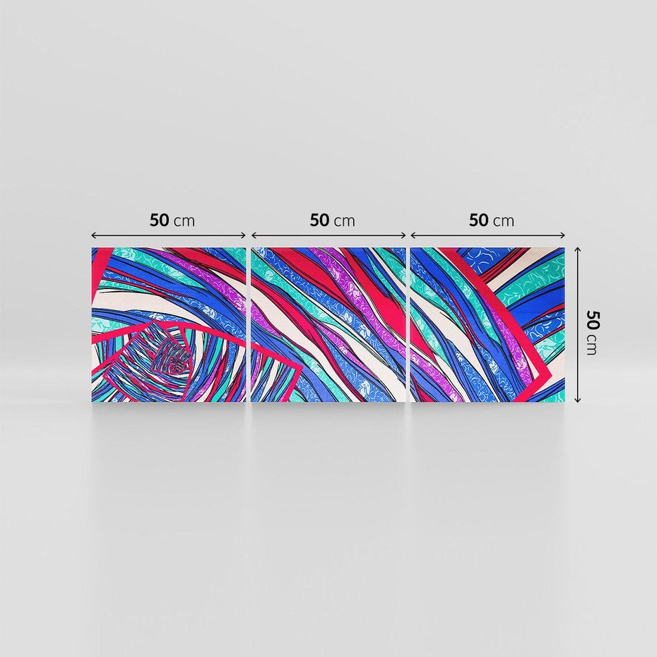 Obraz na płótnie 150x50 - Abstrakcyjna Gra Świateł i Cieni - abstrakcja