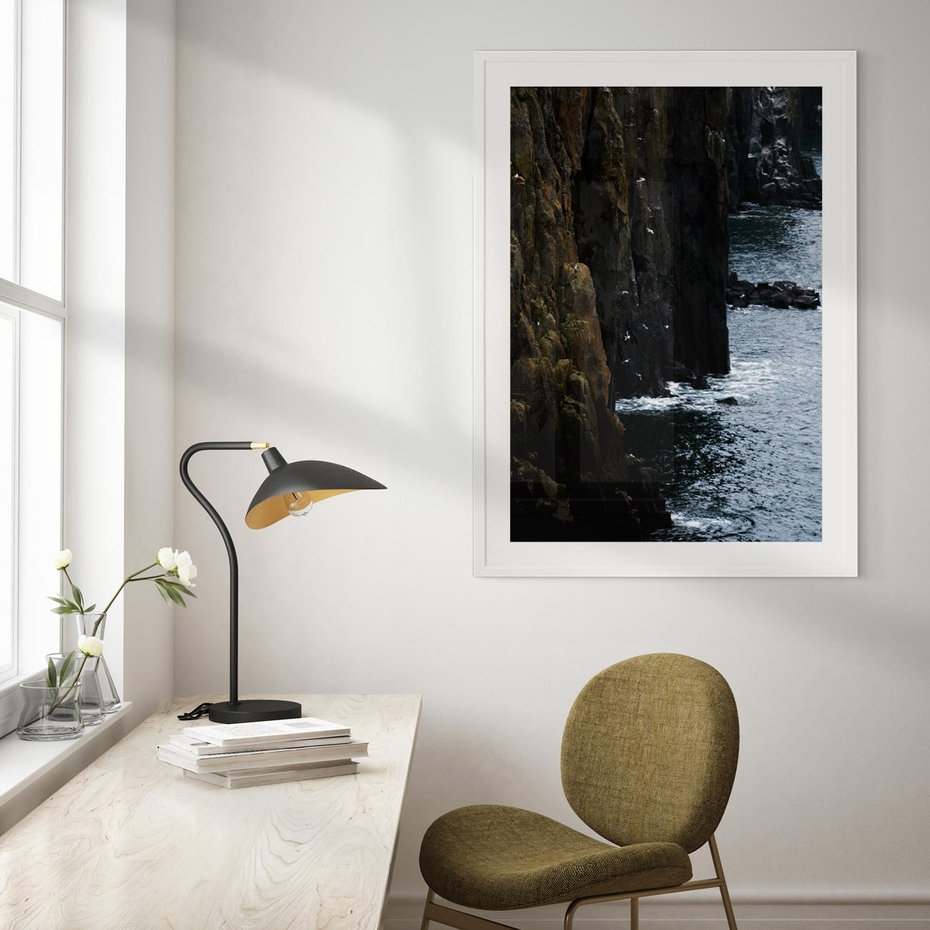 Plakat bez ramy 30x40 - Piękno norweskich krajobrazów - fiordy, morze