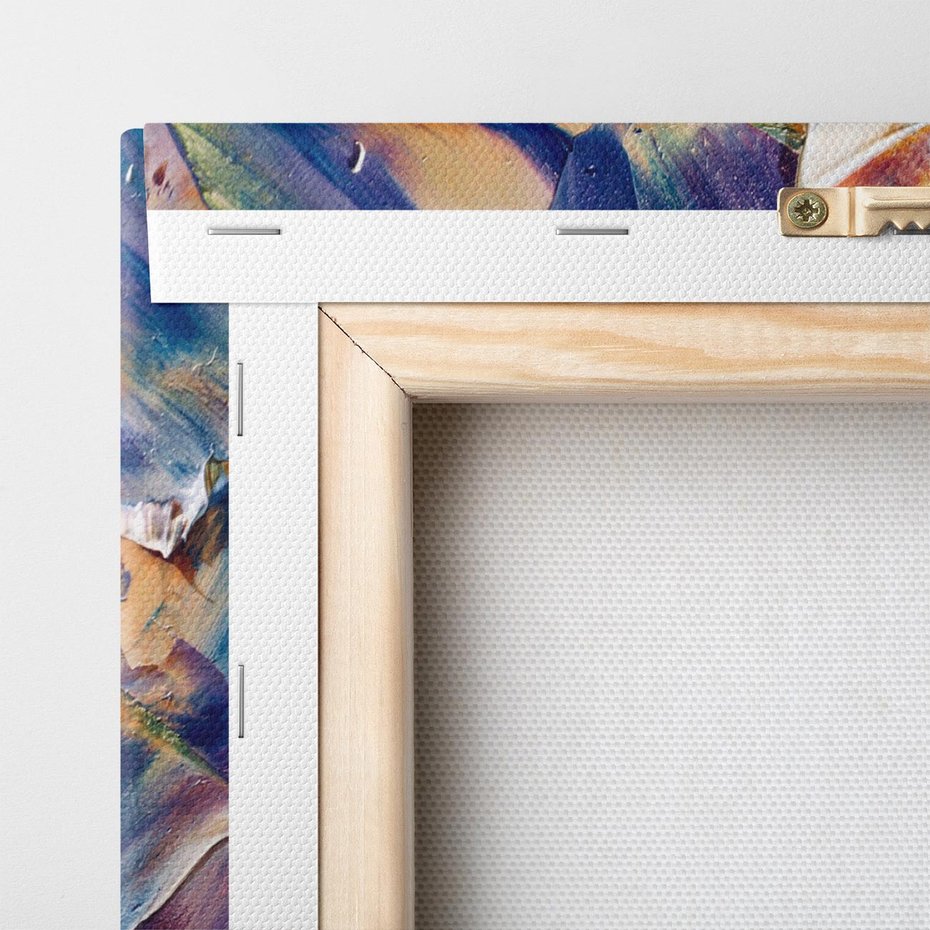 Obraz na płótnie 120x60 - Rytmy ukrytych pragnień - chaos i abstrakcja, plamy koloru