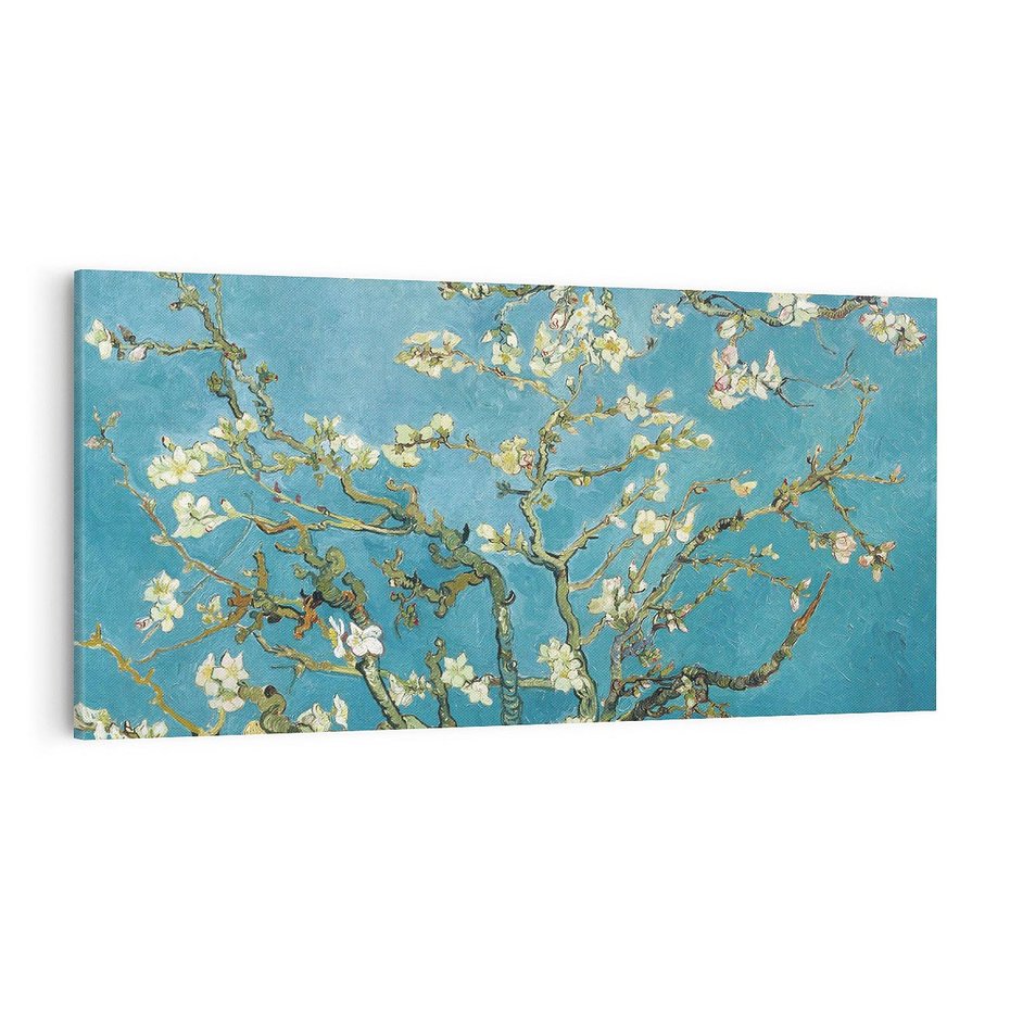 Obraz na płótnie 140x70 - Almond blossom 1890, Vincent van Gogh - Reprodukcja - reprodukcja, obraz na płótnie