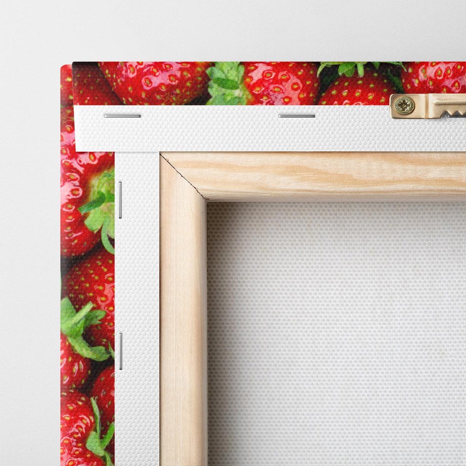 Obraz na płótnie 120x40 - Słodkie kuszenie - truskawki, owoce