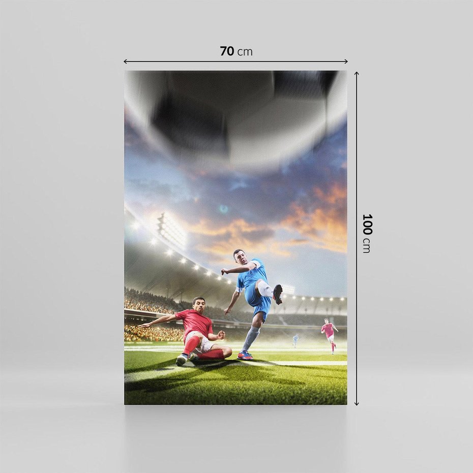 Obraz na płótnie 70x100 - Ekscytacja Sportowego Świata - gol, mecz