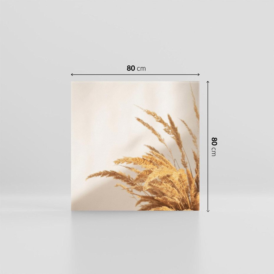 Obraz na płótnie 80x80 - Swobodne trawy boho - boho, suche