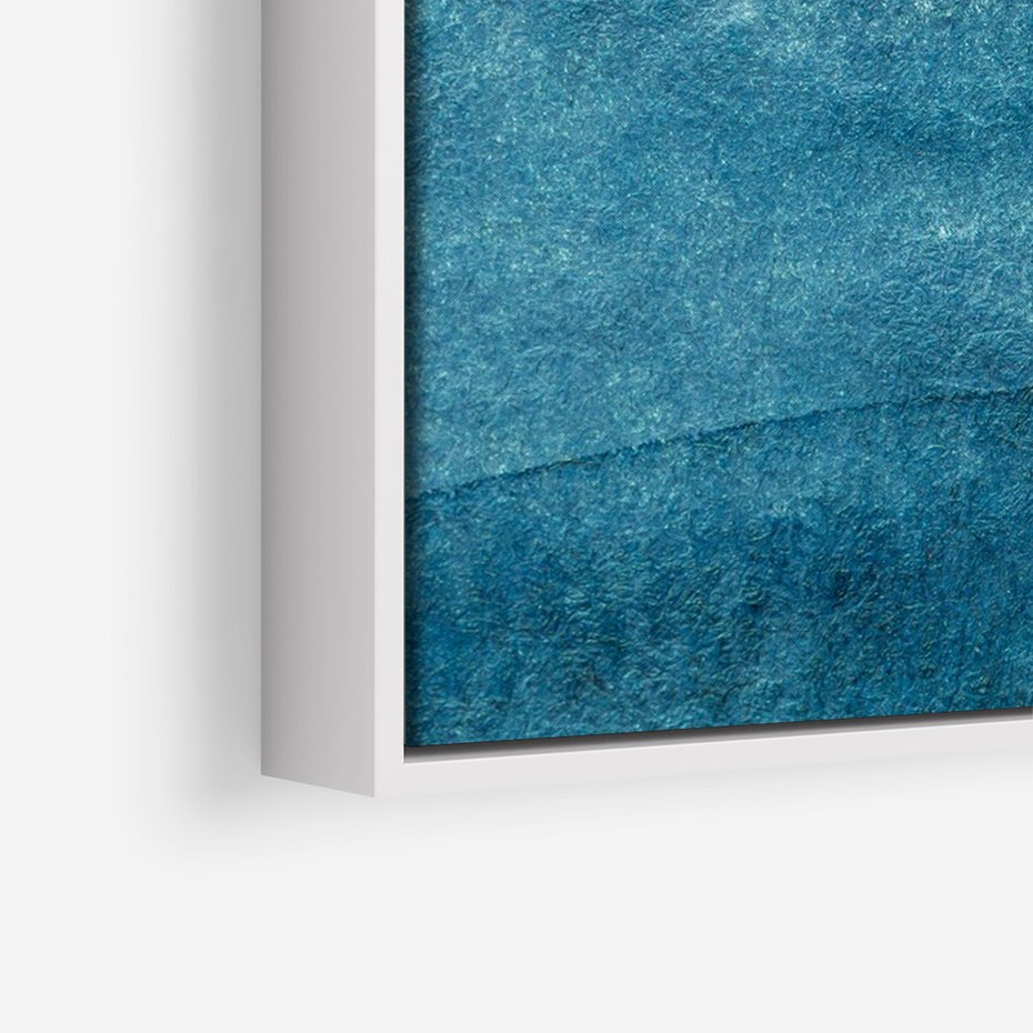 Obraz w ramie 50x70 - Kolorowe fale akwareli - akwarela, fale - rama biała