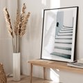 Plakat bez ramy 30x40 - Schody ku Urokowi Wyspy - schody, santorini