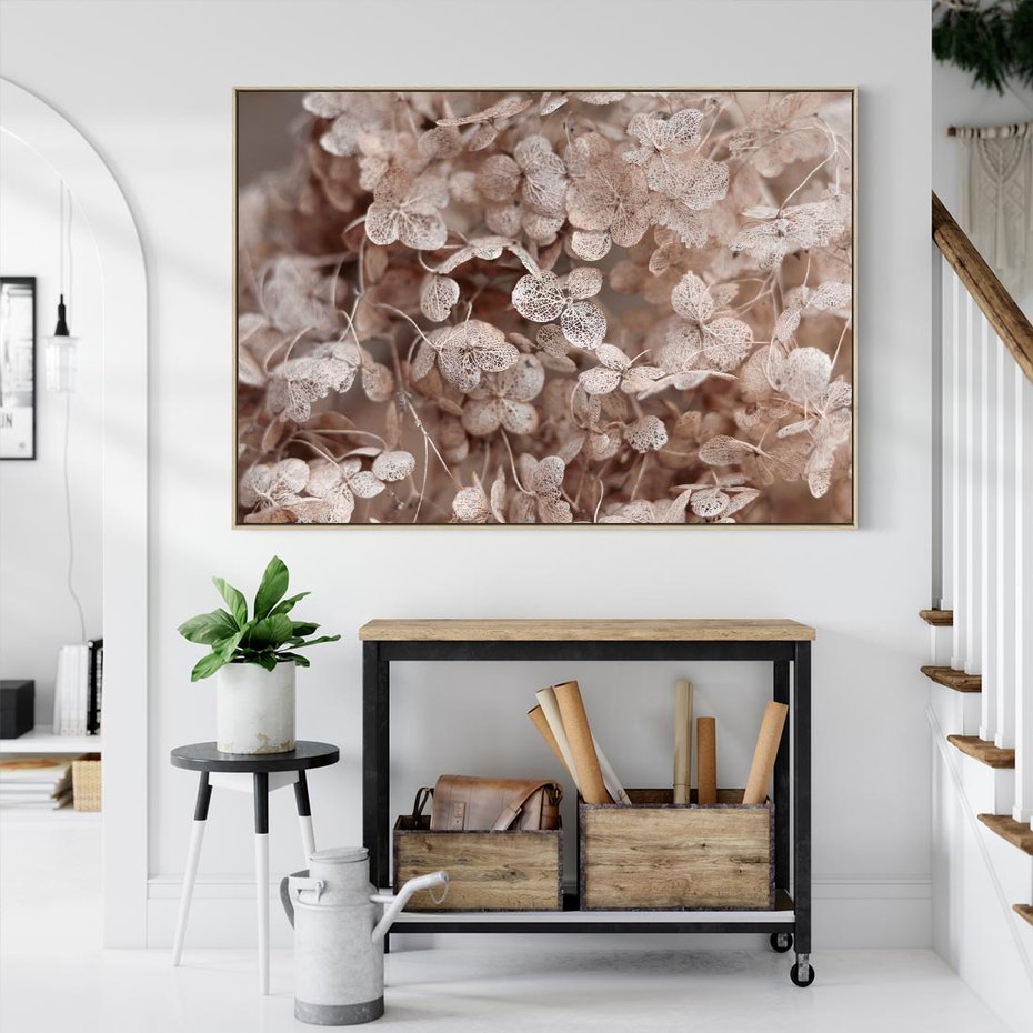 Obraz w ramie 120x80 - Przemijająca Piękność - fotografia, zbliżenie - rama drewno