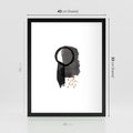 Plakat w ramie 40x50 - Japoński Minimalizm - grafika w japońskim stylu, minimalizm - rama czarna
