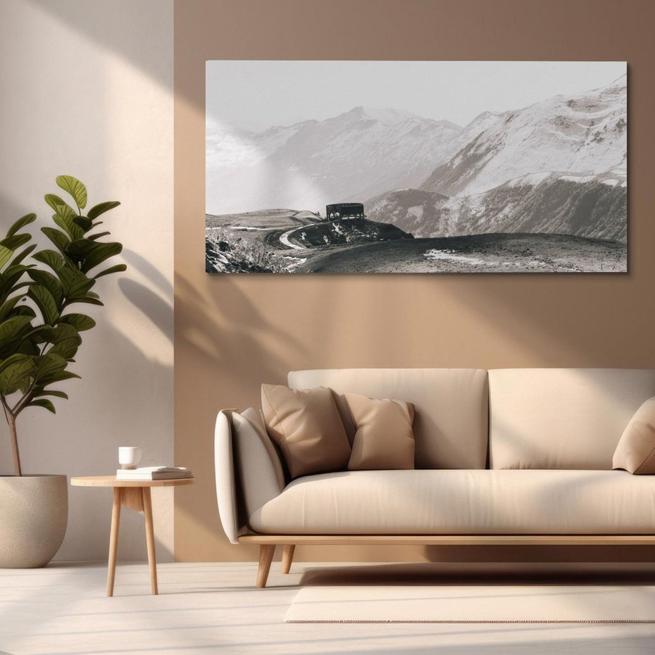 Obraz na płótnie 100x50 - Wzgórza w Bieli - górski krajobraz, punkt widokowy