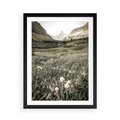 Plakat w ramie 50x70 - Nostalgiczne Góry - górski krajobraz, łaka w górach - rama czarna