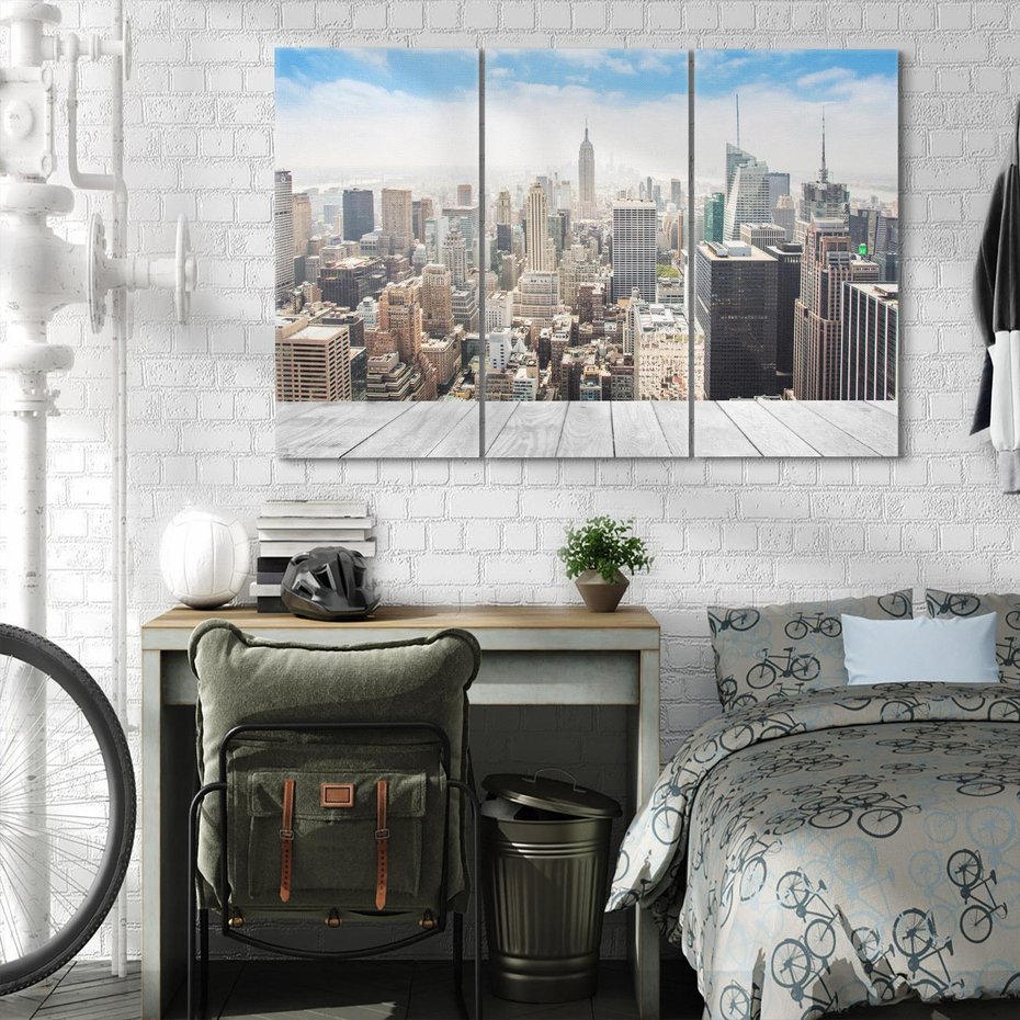 Obraz na płótnie 120x80 - Nowojorska energia miejsca - Nowy Jork, miasto