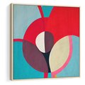 Obraz w ramie 80x80 - Kolorowe Odsłony Inspiracji - abstrakcyjny obraz, olejny - rama drewno